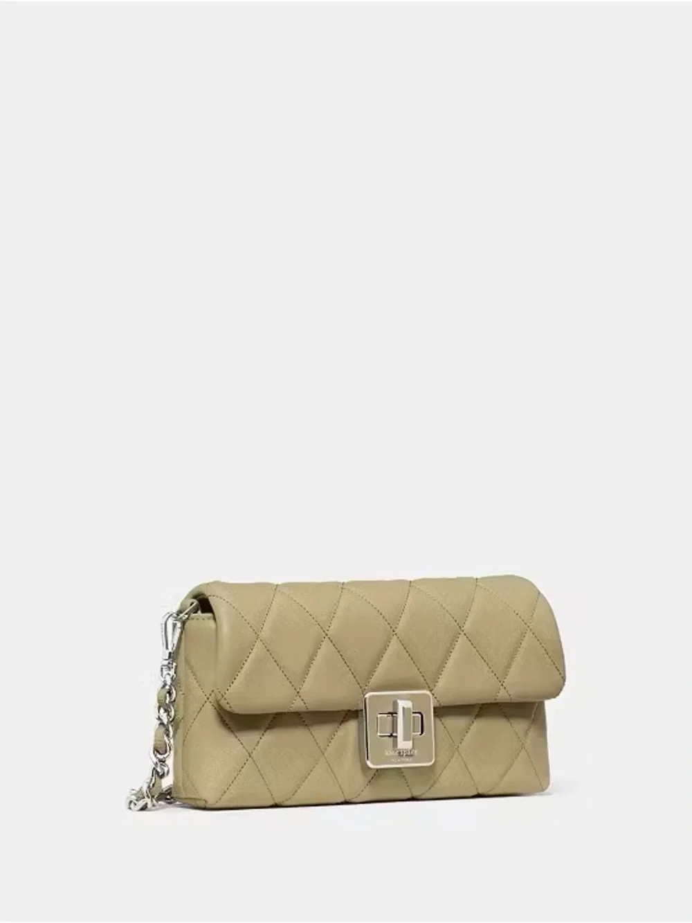 ♠️Kate Spade New York Carey Quilted Leather Mini Crossbody, Elm Green NWT